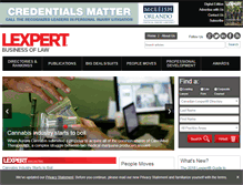 Tablet Screenshot of lexpert.ca